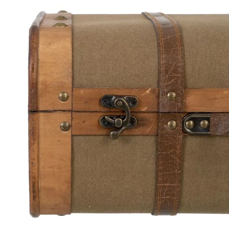 Set of Chests 50 x 36 x 20 cm Synthetic Fabric...