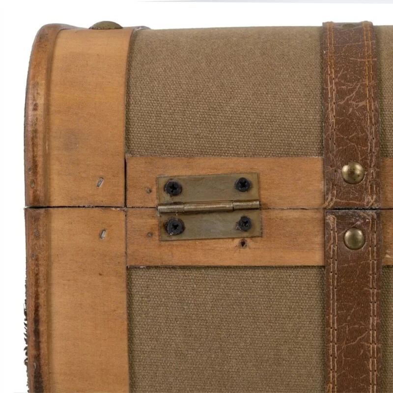 Set of Chests 50 x 36 x 20 cm Synthetic Fabric...