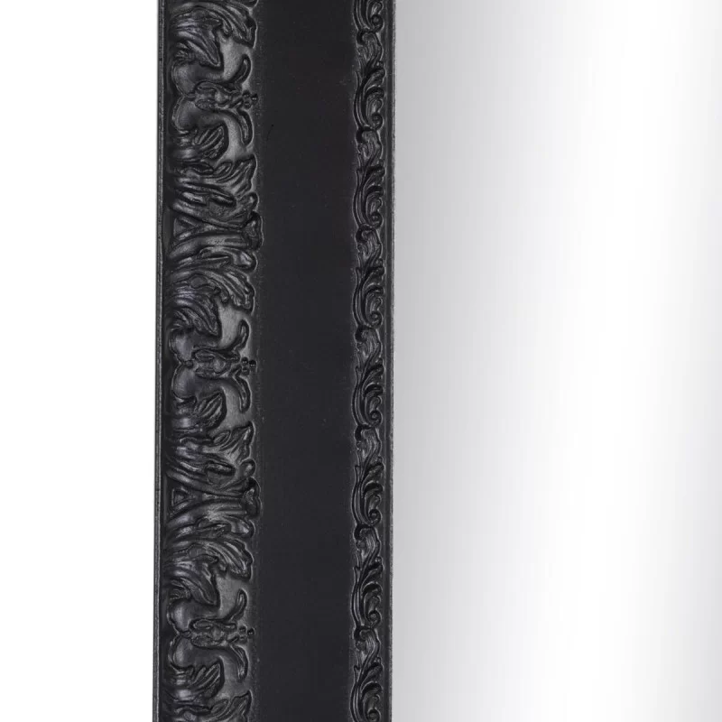 Wall mirror Black Wood Crystal 72,5 x 3 x 93 cm