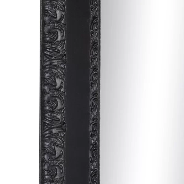Wall mirror Black Wood Crystal 72,5 x 3 x 93 cm