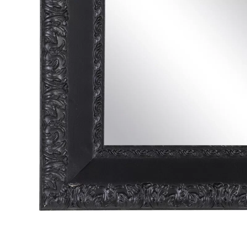 Wall mirror Black Wood Crystal 72,5 x 3 x 93 cm