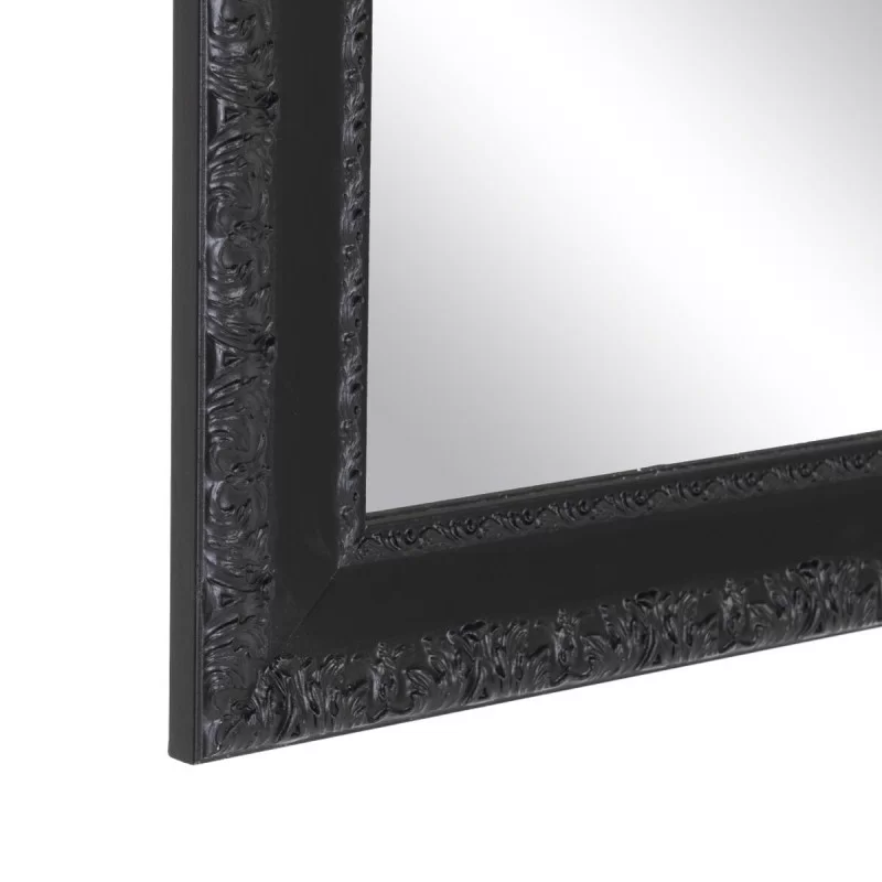 Wall mirror Black Wood Crystal 72,5 x 3 x 93 cm