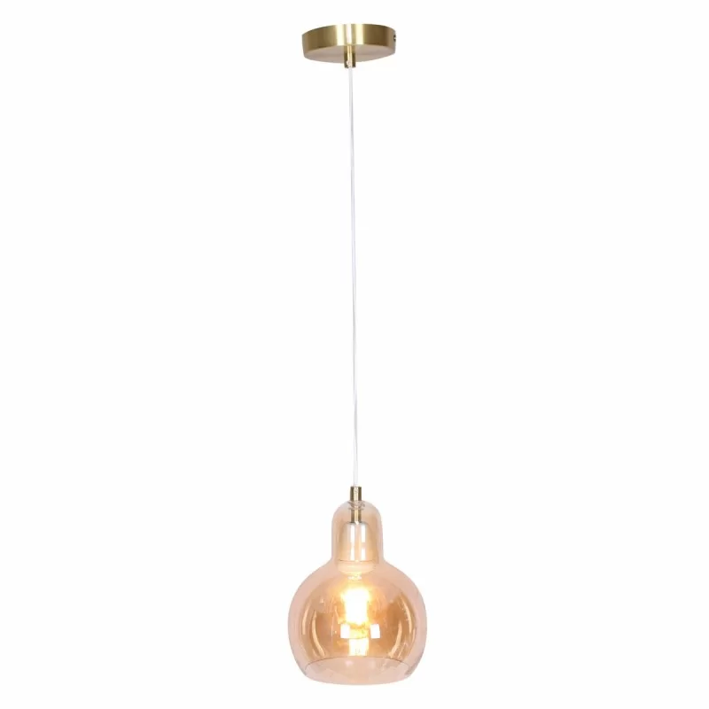Ceiling Light DKD Home Decor Grey Amber Crystal...
