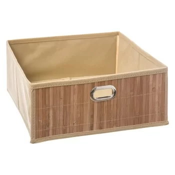 Storage Box 5five 31 x 31 x 13.5 cm Baths Natural Bamboo...