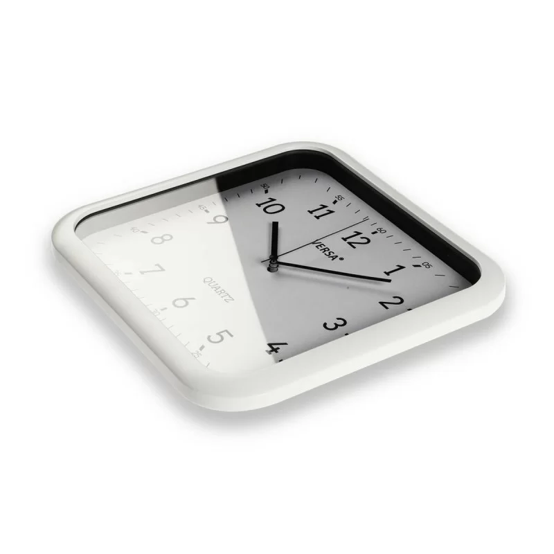 Wall Clock Versa White Plastic Quartz 3,5 x...