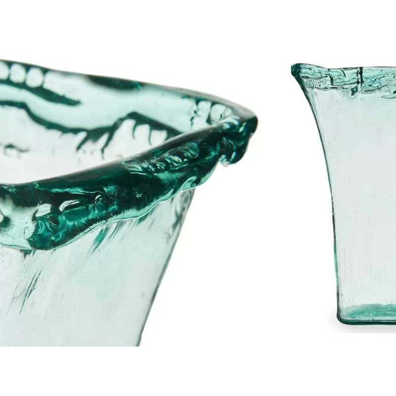 Vase 27 x 34,5 x 14 cm Crystal Transparent (2...