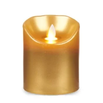 LED Candle Golden 8 x 8 x 10 cm (12 Units) 2