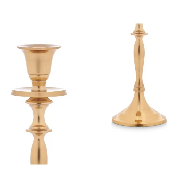 Candle Holder Golden Aluminium 4,5 x 23 x 8 cm...