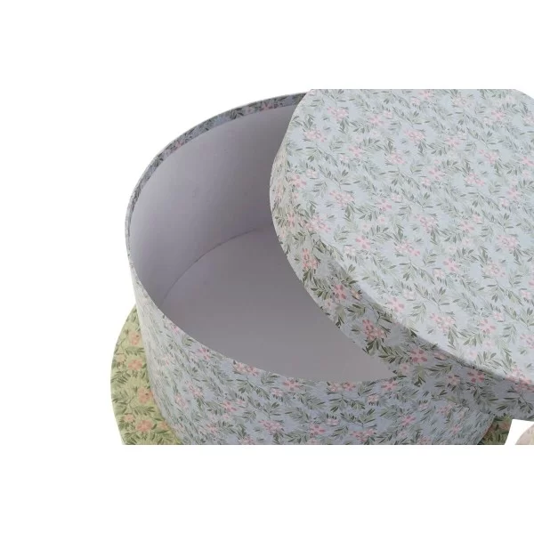 Decorative box DKD Home Decor Circular Cardboard (37.5 x 37.5 x 18 cm) (10 pcs)