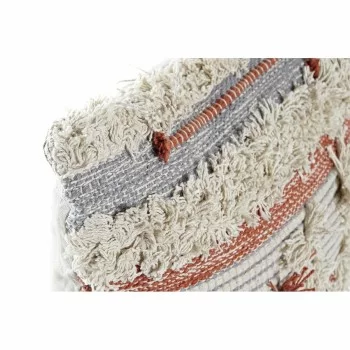 Cushion DKD Home Decor 60 x 15 x 40 cm Stripes Orange White 2