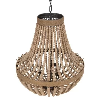 Ceiling Light Natural Metal oak wood 220-240 V 60 x 60 x... 2