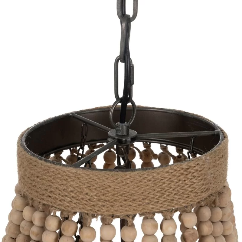 Ceiling Light Natural Metal oak wood 220-240 V...