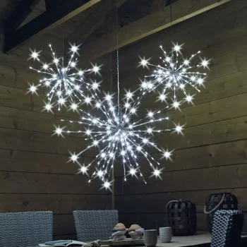 Wreath of LED Lights 5 m 48 x 70 cm Fireworks 2