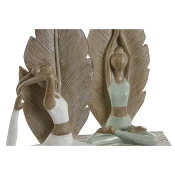 Decorative Figure Home ESPRIT White Green Scandi 15,5 x... 2