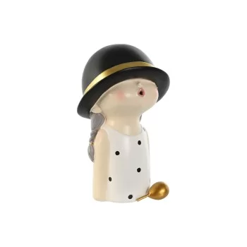 Decorative Figure Home ESPRIT White Black 15 x 18 x 26 cm... 2
