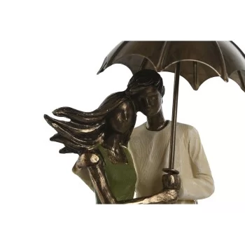 Decorative Figure Home ESPRIT Green Golden Pair 12,5 x 8...