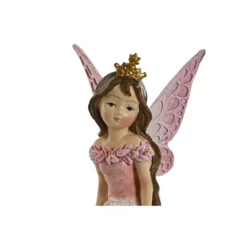Decorative Figure Home ESPRIT Pink 8 x 6 x 18,5 cm 2