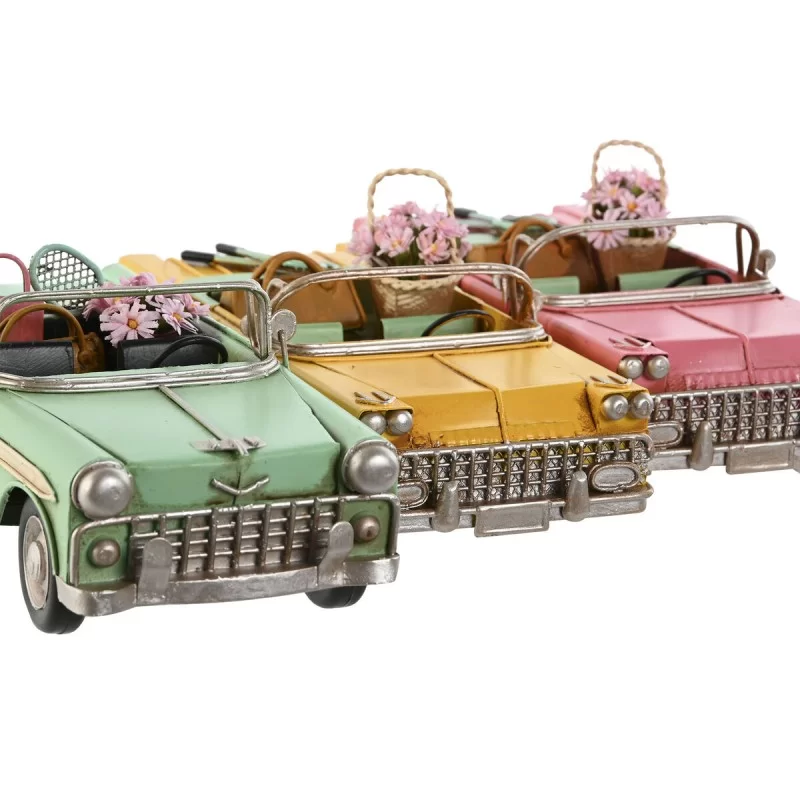 Decorative Figure Home ESPRIT Car Yellow Pink...