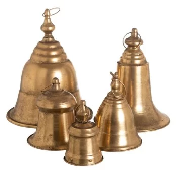 Decorative Figure Gold Golden Bell 12,5 x 12,5 x 19 cm 2
