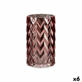 Vase Engraving Ear (of wheat) Pink Crystal 11,3 x 19,5 x...
