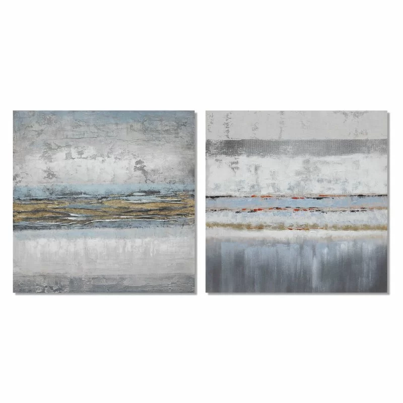 Painting DKD Home Decor 100 x 2,8 x 100 cm Abstract Modern (2 Units)