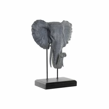 Decorative Figure DKD Home Decor Elephant Black Grey...