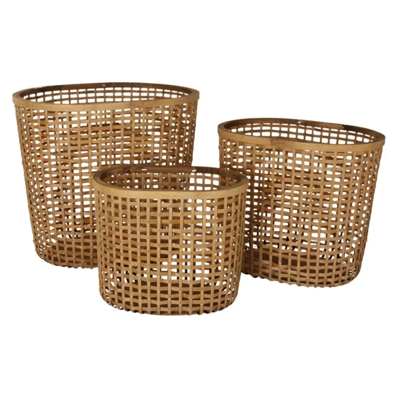 Basket set DKD Home Decor 54,5 x 43 x 50 cm...