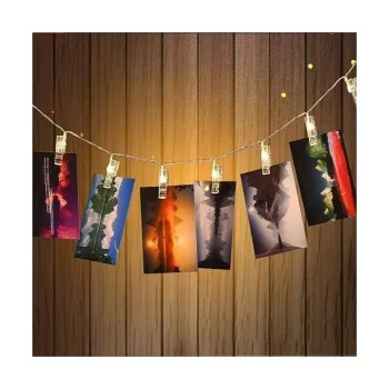 Wreath of LED Lights Soft green (2,4 m) 2