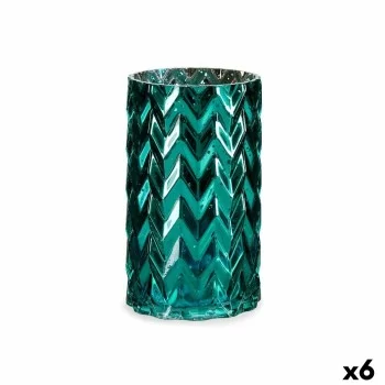 Vase Engraving Ear (of wheat) Turquoise Crystal 11,3 x...