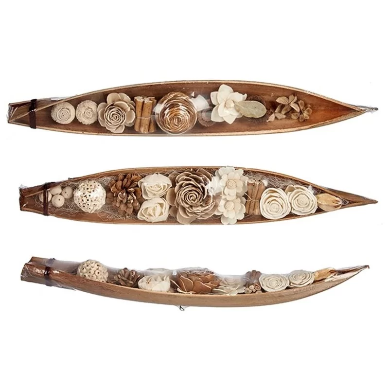 Centerpiece Natural wicker 69 x 9,5 x 9 cm (12...