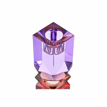 Candleholder DKD Home Decor Red Bicoloured Lilac Crystal... 2