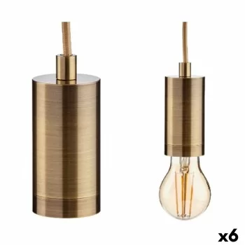 Ceiling Light Golden Metal 60 W 11,5 x 12 x 11,5 cm (6...