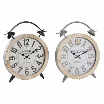 Table clock DKD Home Decor 41 x 6,5 x 52,5 cm Crystal...