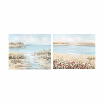 Painting DKD Home Decor 100 x 3,7 x 80 cm Beach...