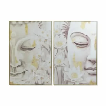 Painting DKD Home Decor Buddha 80 x 4 x 120 cm Oriental...