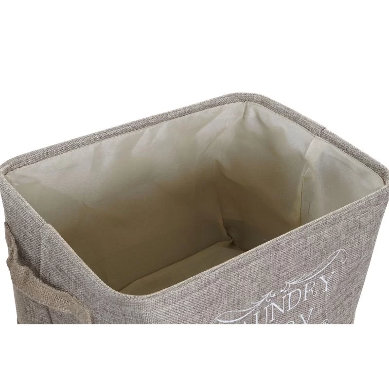 Basket DKD Home Decor 8424001855711 Beige Grey...