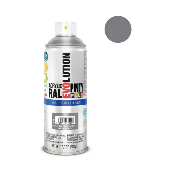 Spray paint Pintyplus Evolution RAL 7012 400 ml Water based Basalt Grey