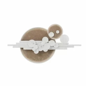 Wall Decoration DKD Home Decor Abstract Beige Metal White...