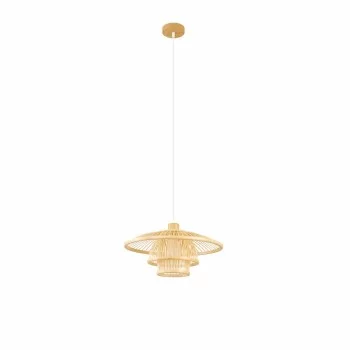 Ceiling Light DKD Home Decor Natural Bamboo 50 W 40 x 40...