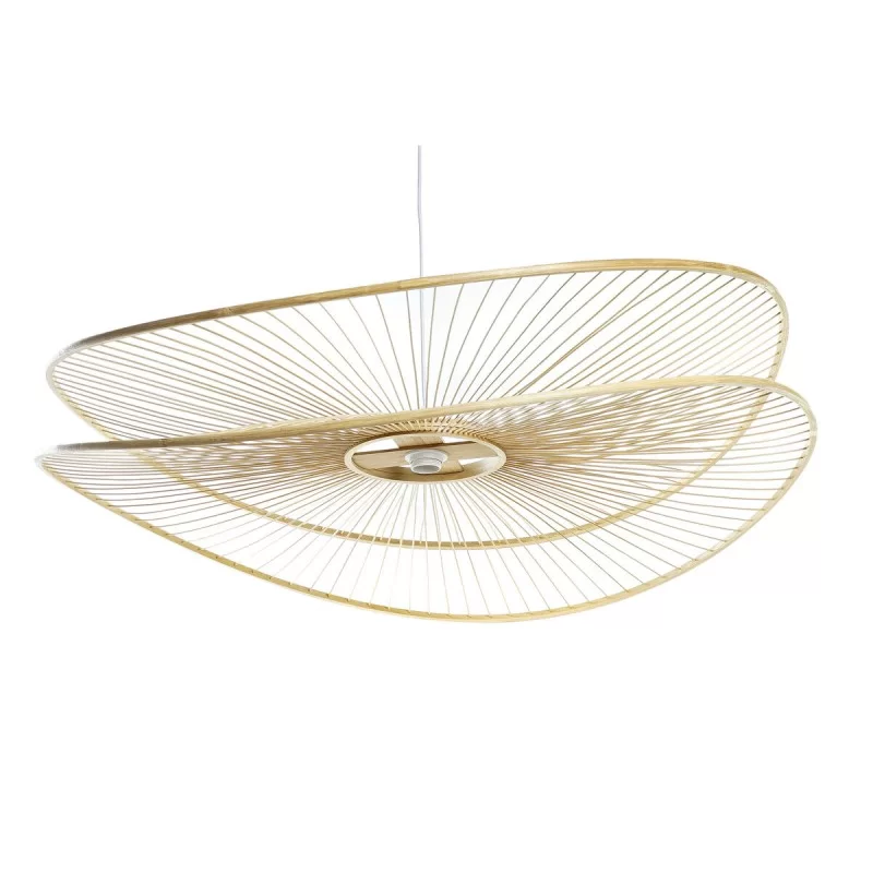 Ceiling Light DKD Home Decor Brown Bamboo 50 W...