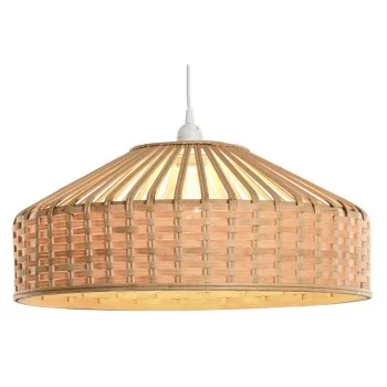 Ceiling Light DKD Home Decor 47 x 47 x 20 cm Brown Rattan... 2