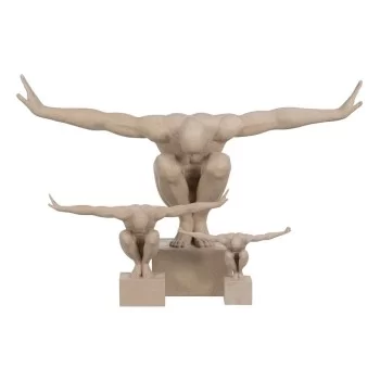 Decorative Figure Cream 32 x 11,5 x 23 cm 2