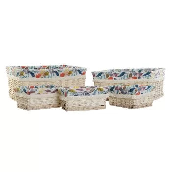Basket set DKD Home Decor 49 x 40 x 22 cm Polyester...