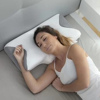 Viscoelastic Neck Pillow with Ergonomic Contours Conforti...