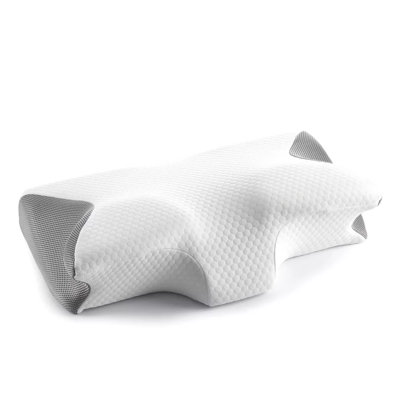 Viscoelastic Neck Pillow with Ergonomic...
