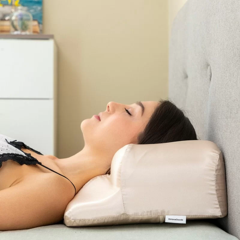 Anti-Wrinkle Neck Pillow with Satin Cover...