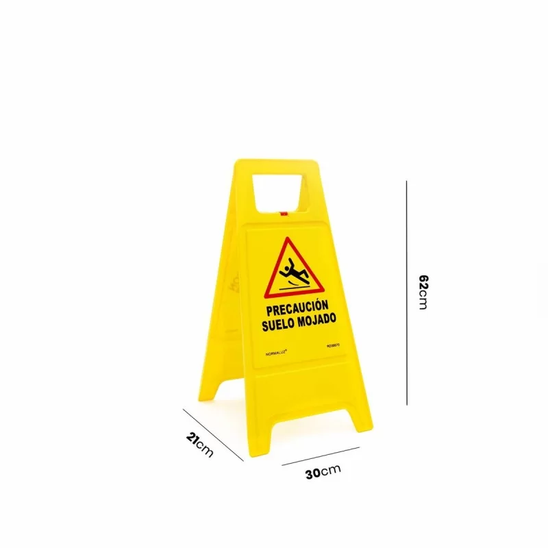 Folding panel caution wet floor Normaluz 30 x...