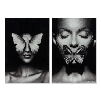 Painting DKD Home Decor Lady 80 x 4 x 120 cm Modern (2...