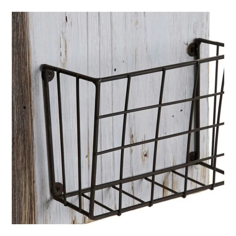 Magazine rack DKD Home Decor White Brown Metal...