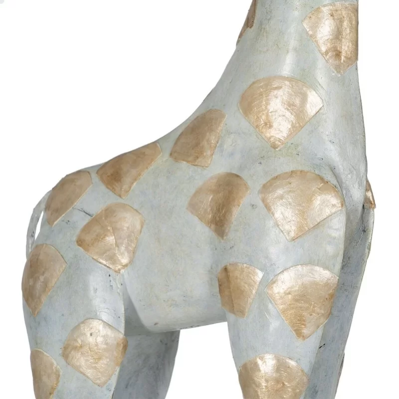Decorative Figure Grey Golden Giraffe 45 x 14 x...